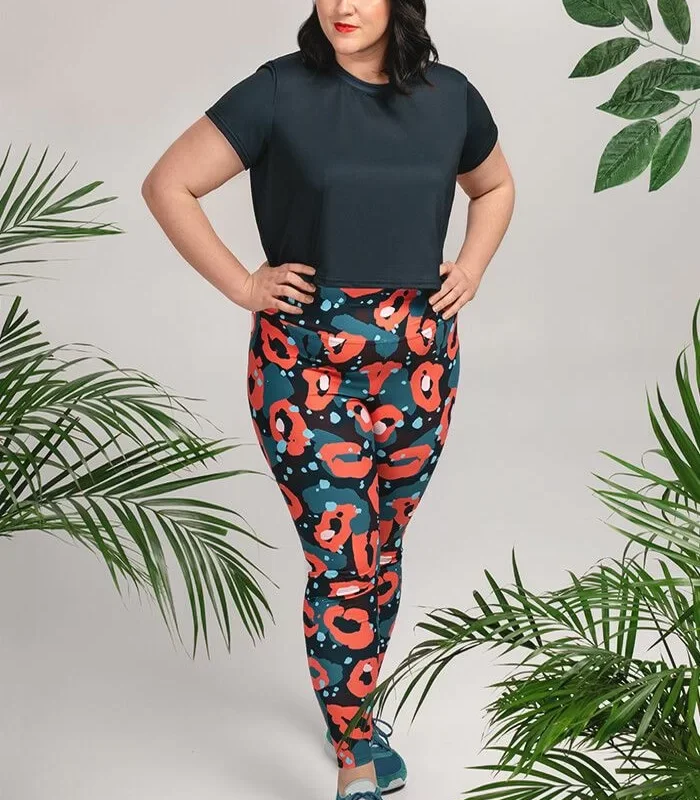 All-Over Print Plus Size Leggings