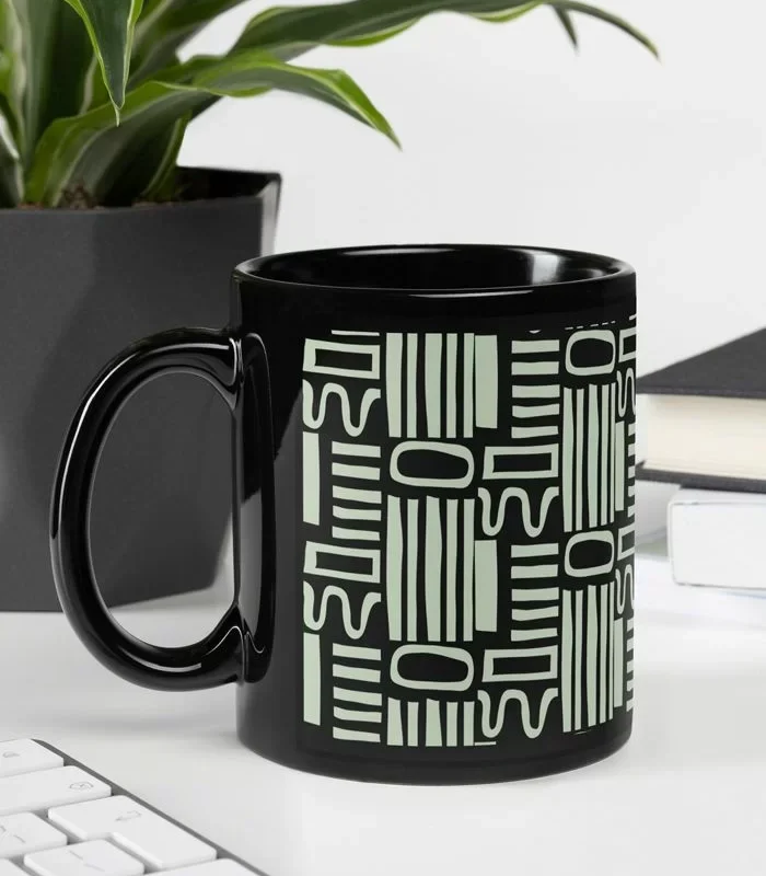 Black Glossy Mug