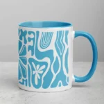 White Ceramic Mug with Colour Inside